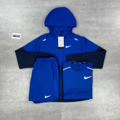Royal Blue UV Windbreaker,  Miler T-Shirt &  Challenger Shorts Set-OSI