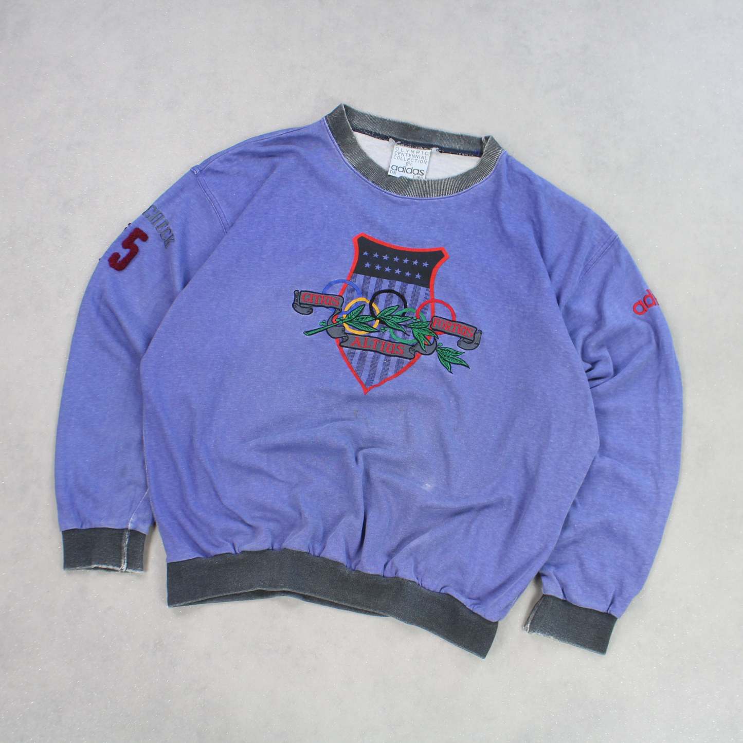 SUPER RARE 1 Of 1 1980s Sweatshirt Purple-OSI
