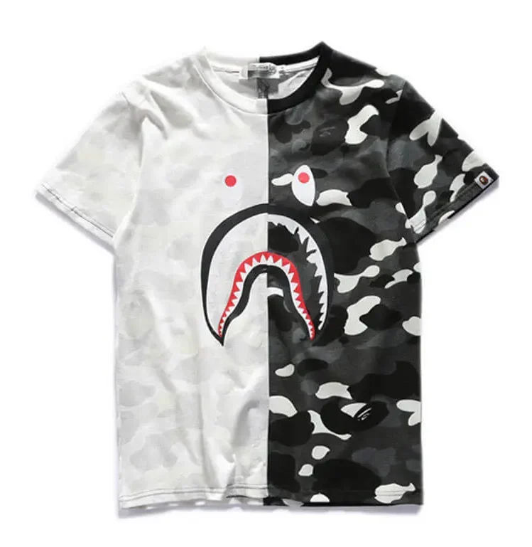  Camo Ape Shark T Shirt-OSI