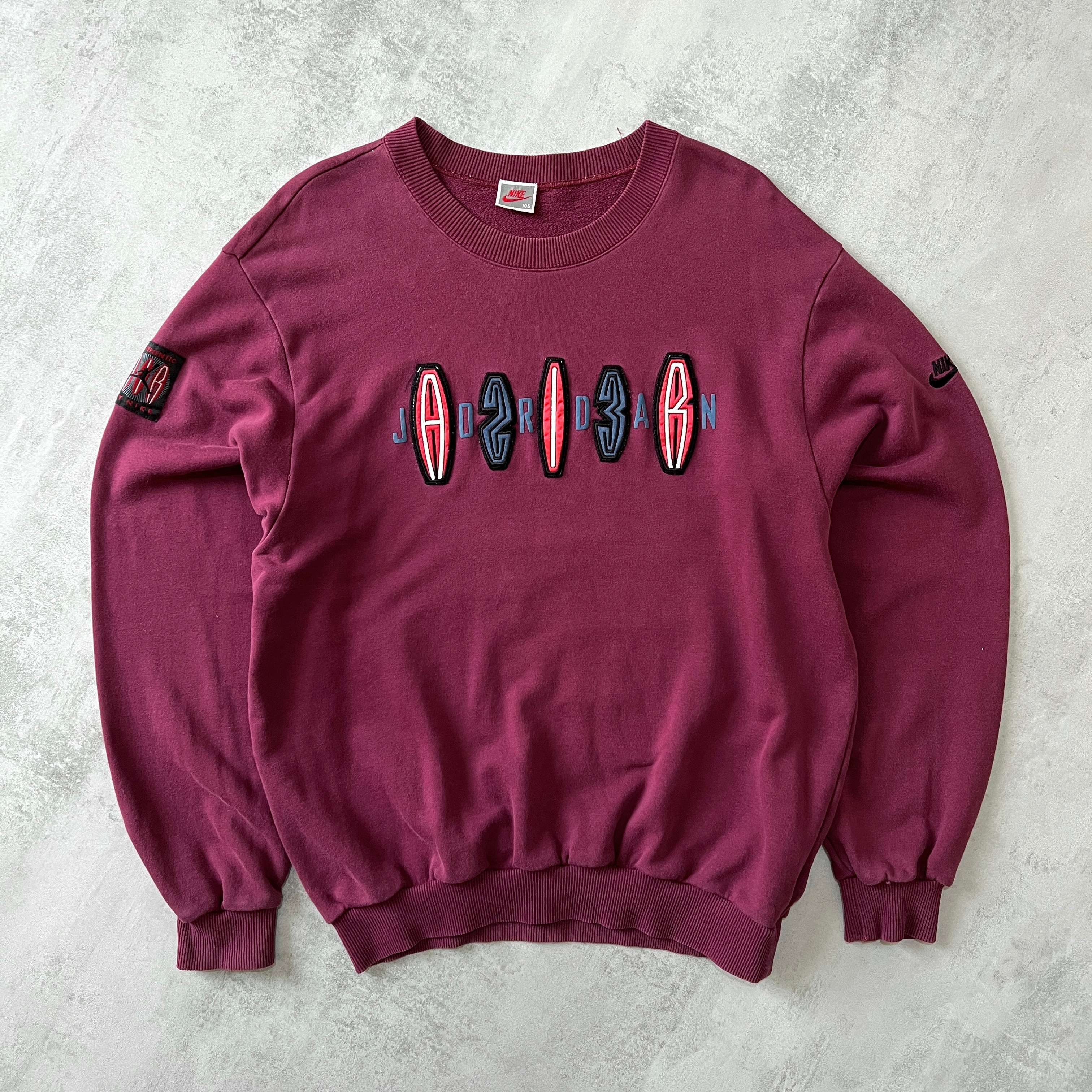 RARE 1980s embroidered crewneck sweatshirt-OSI