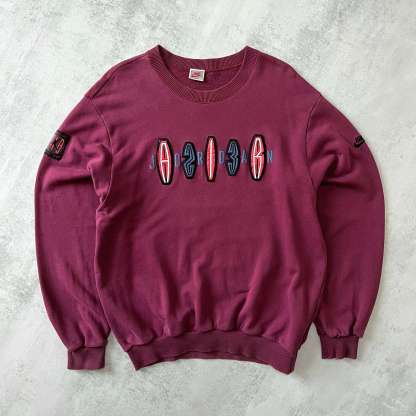 RARE 1980s embroidered crewneck sweatshirt-OSI