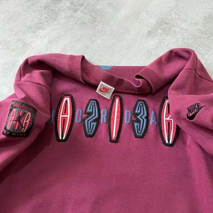 RARE 1980s embroidered crewneck sweatshirt-OSI