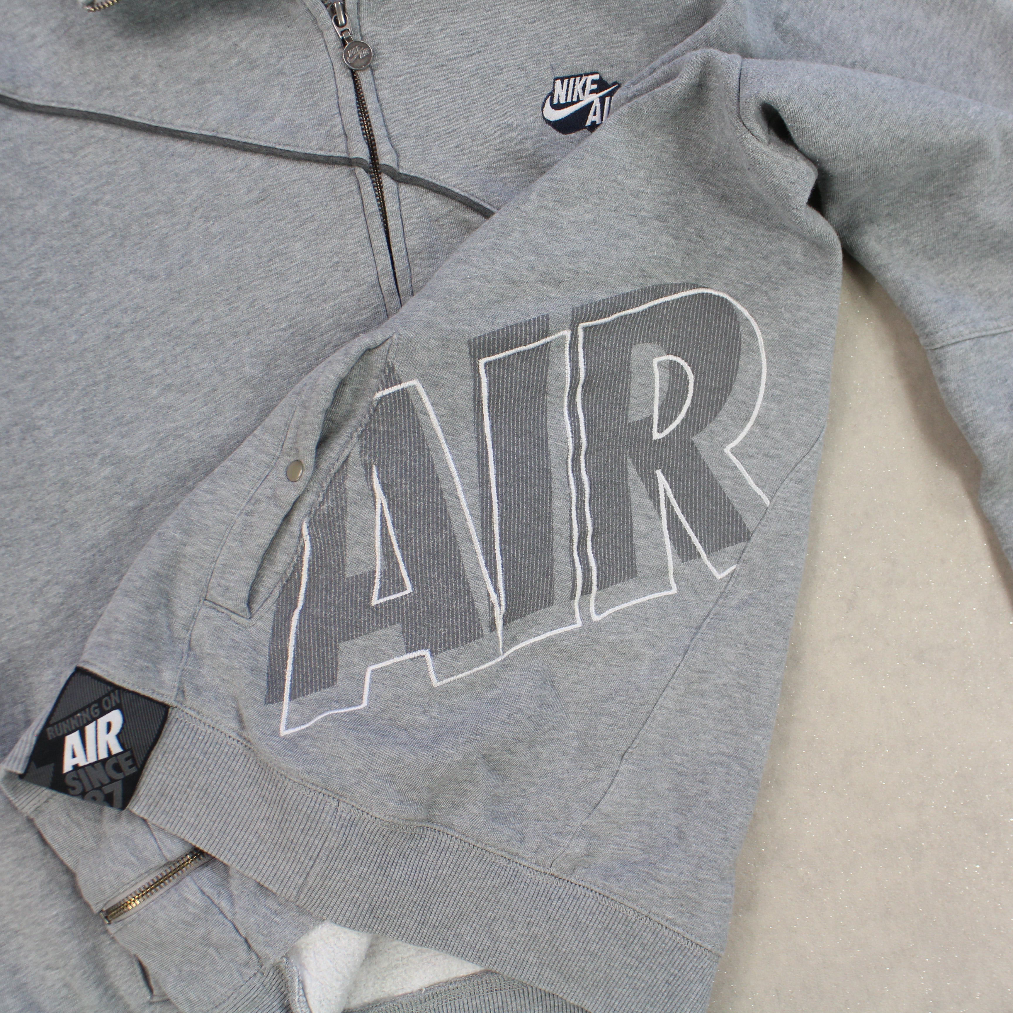 RARE 2000s  Zip Up Grey-OSI