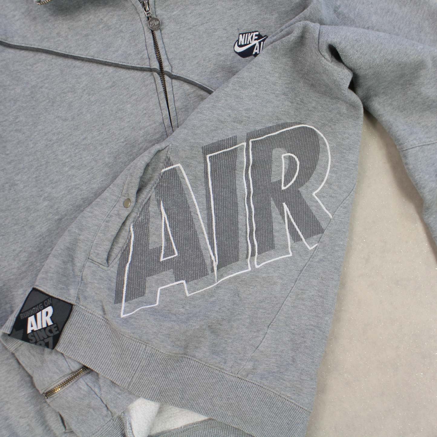 RARE 2000s  Zip Up Grey-OSI