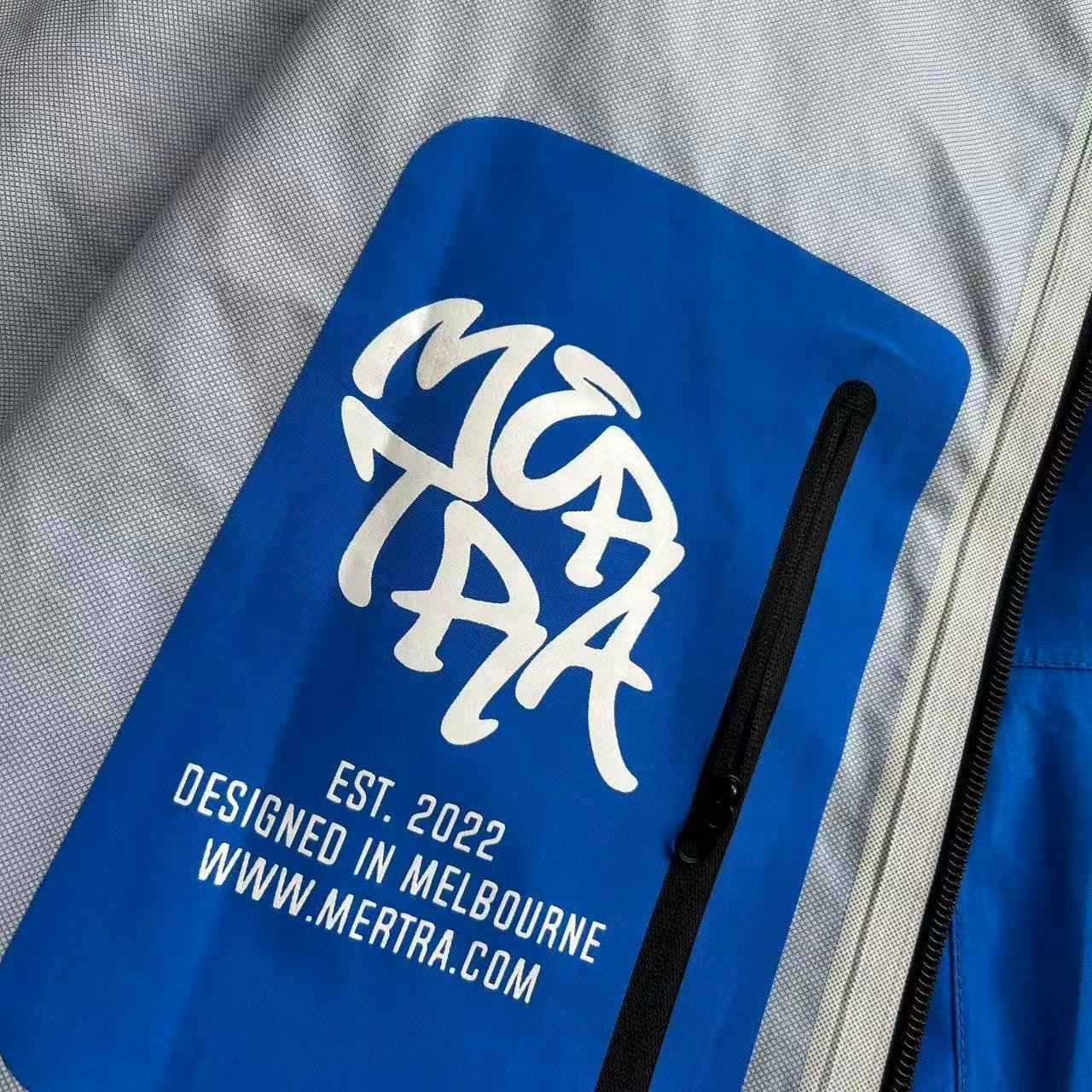 Mertra Monogram Shell Jacket Blue