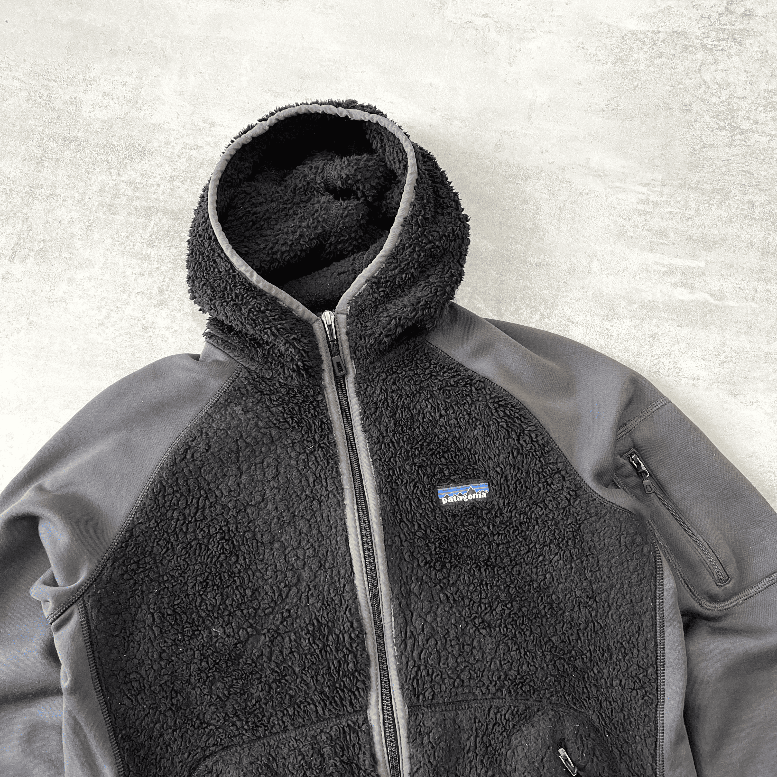 2000s zip heavyweight fleece hoodie-OSI