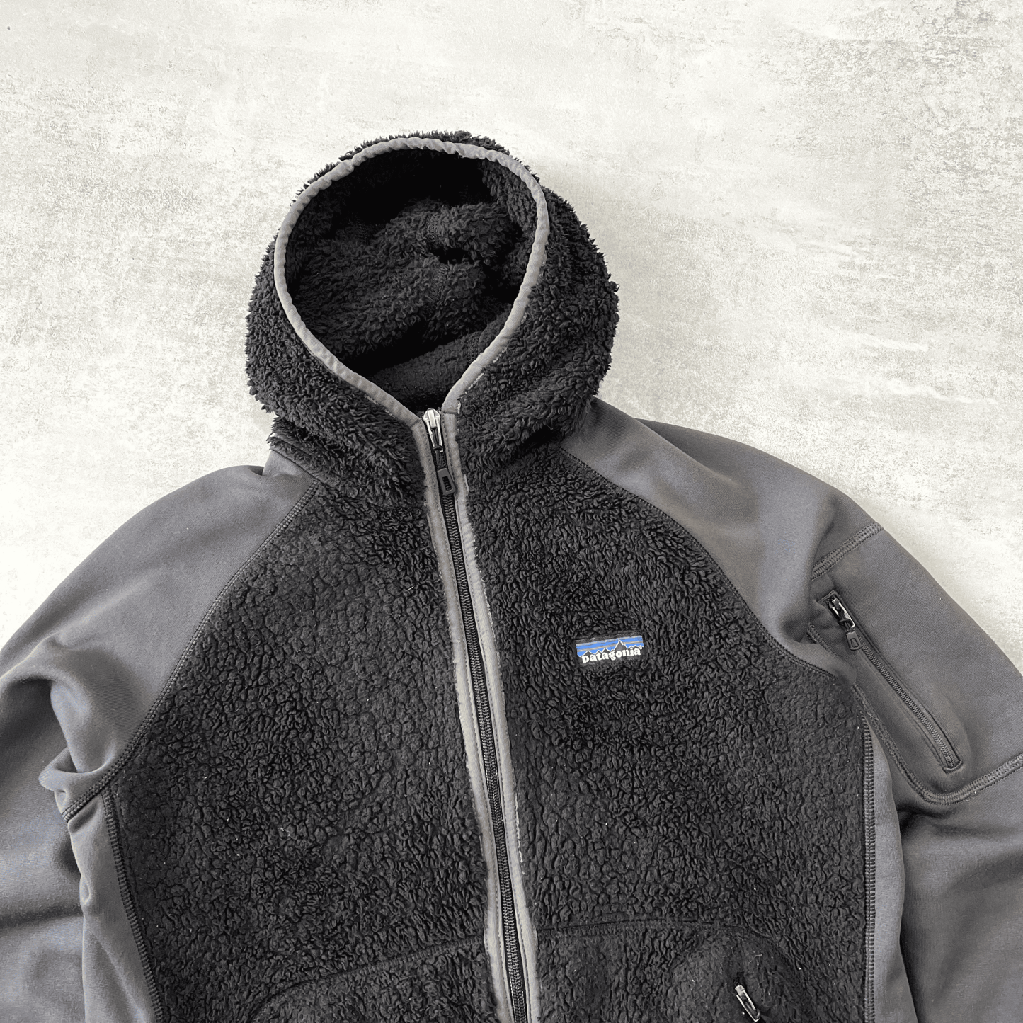 2000s zip heavyweight fleece hoodie-OSI