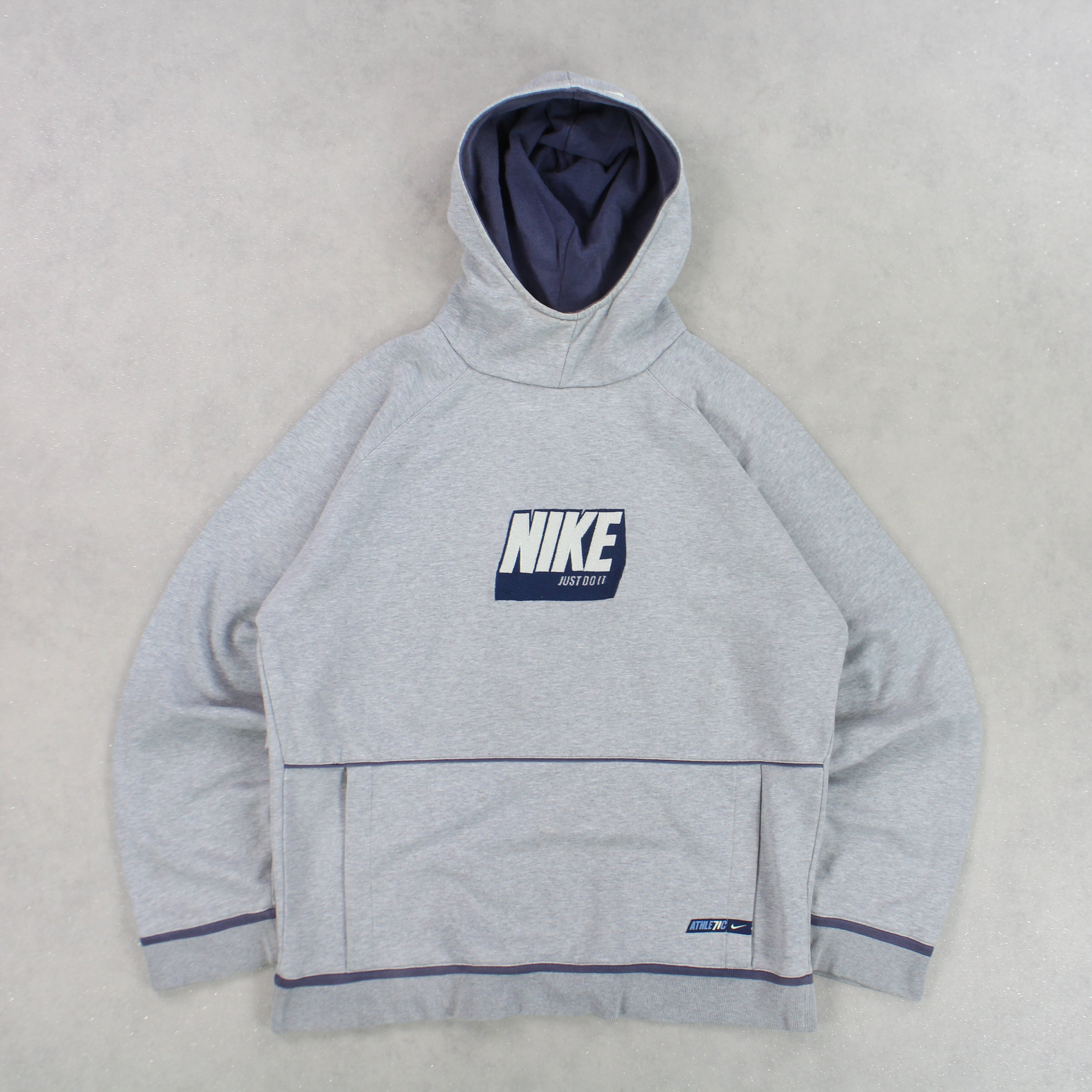 RARE 2000s  ‘Just Do It’ Hoodie Grey-OSI