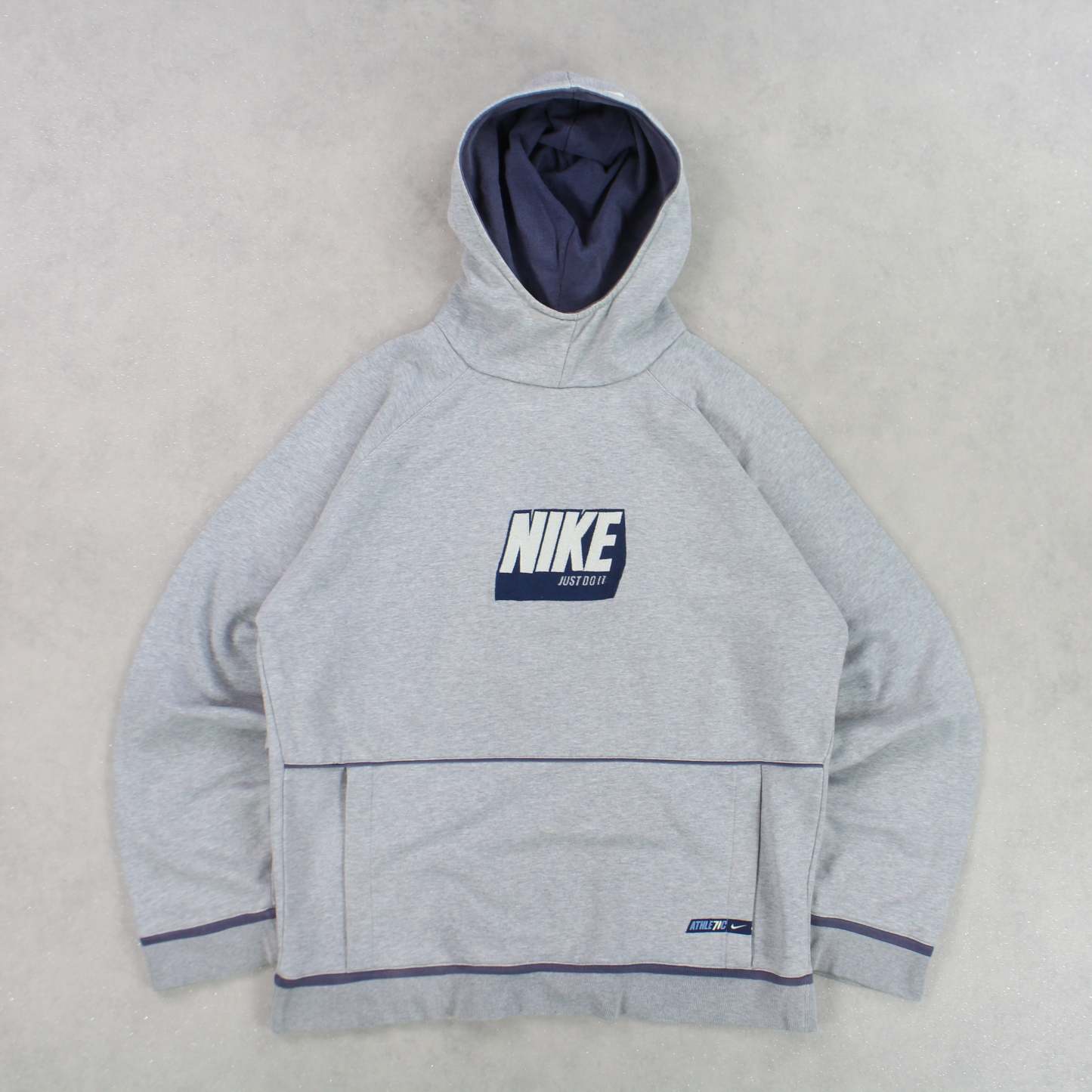 RARE 2000s  ‘Just Do It’ Hoodie Grey-OSI