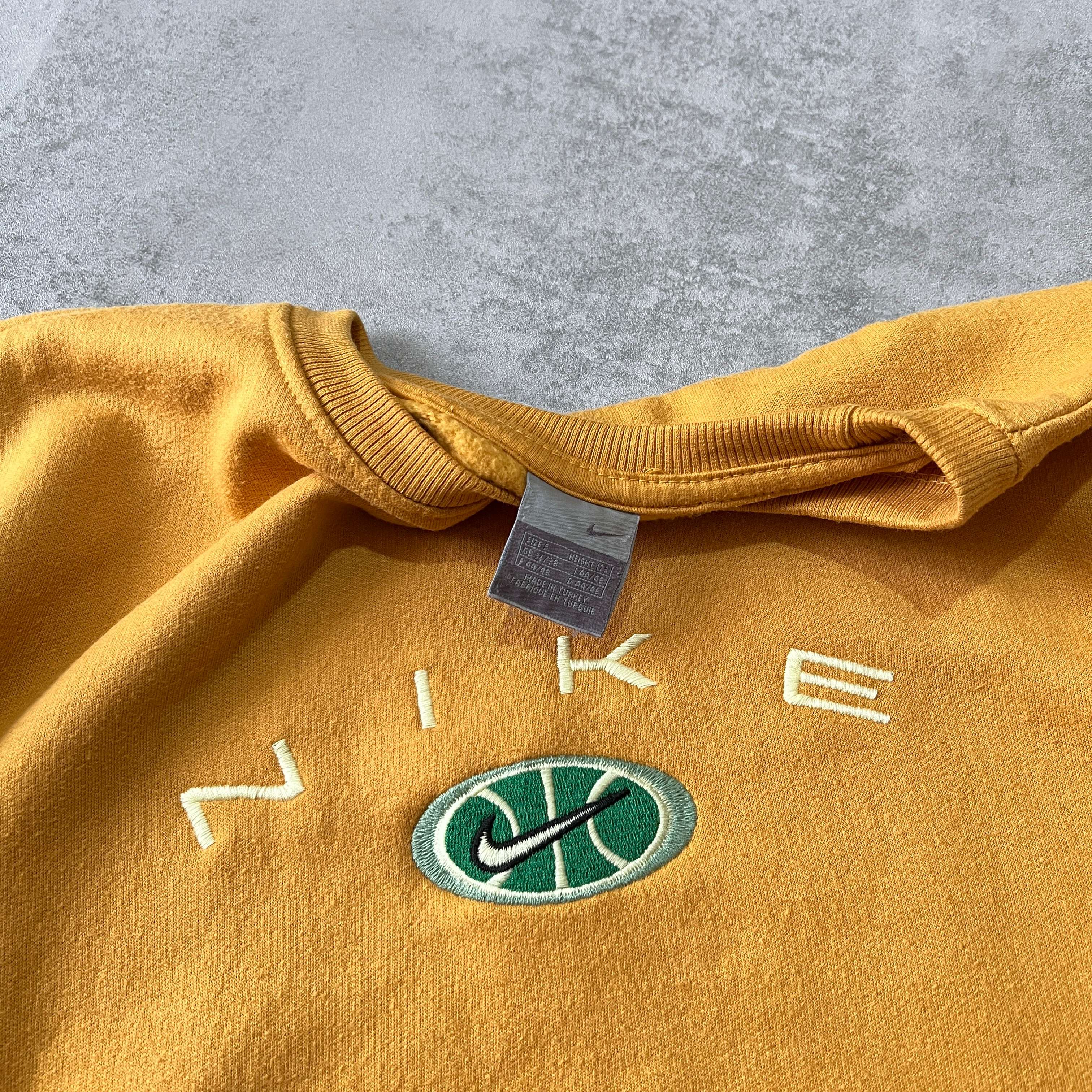 RARE 2000s heavyweight embroidered sweatshirt-OSI