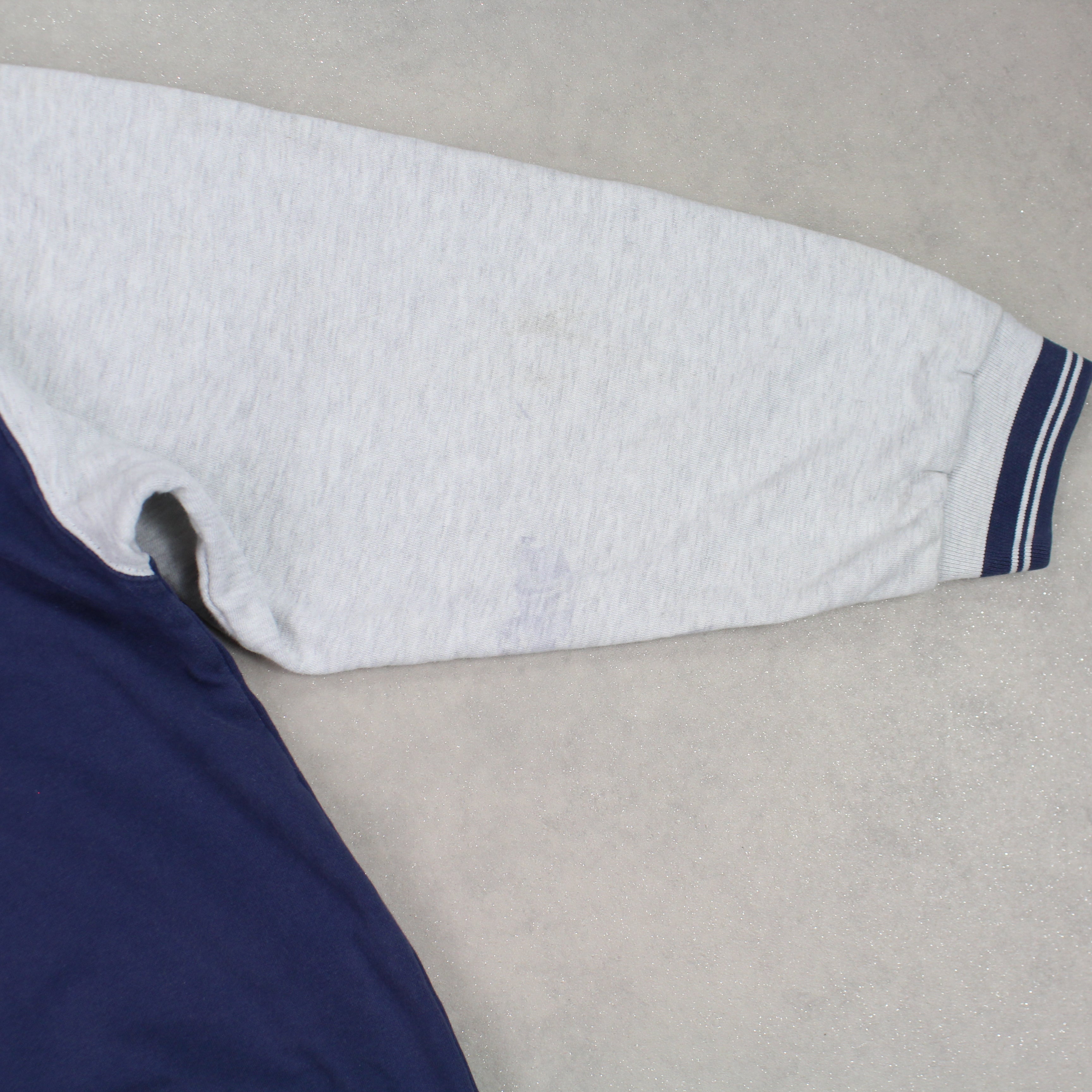RARE 1990s  Swoosh Hoodie Navy-OSI