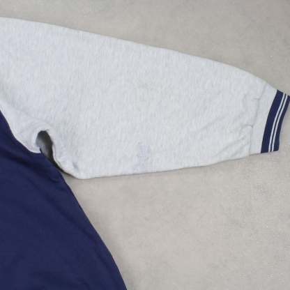 RARE 1990s  Swoosh Hoodie Navy-OSI