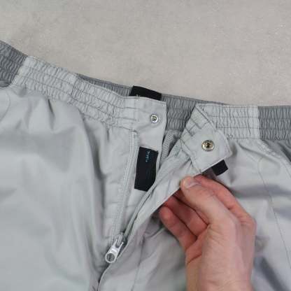 RARE 2000s Baggy Trackpants Grey-OSI
