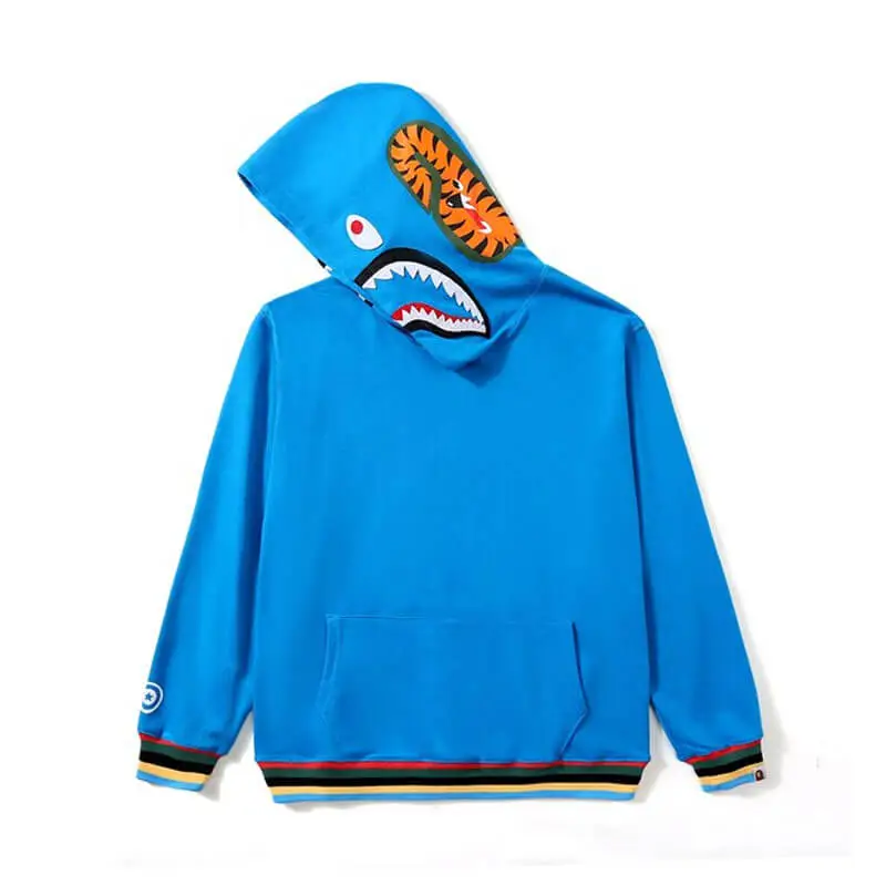  Color Camo Tiger Shark Wide Hoodie-OSI