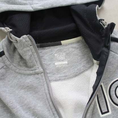 SUPER RARE 2000s  Zip Up Hoodie Grey-OSI