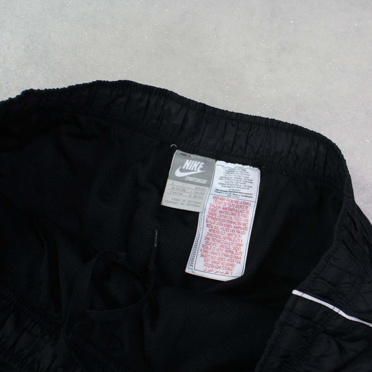 RARE 2000s Baggy Trackpants Black-OSI