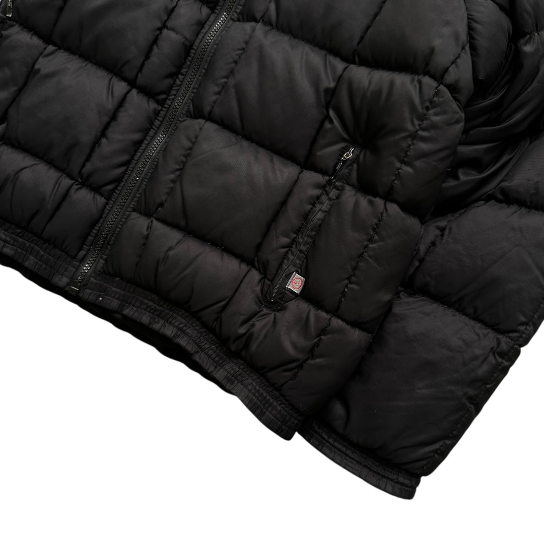 Vintage  Puffer Daunenjacke Schwarz Pink-OSI