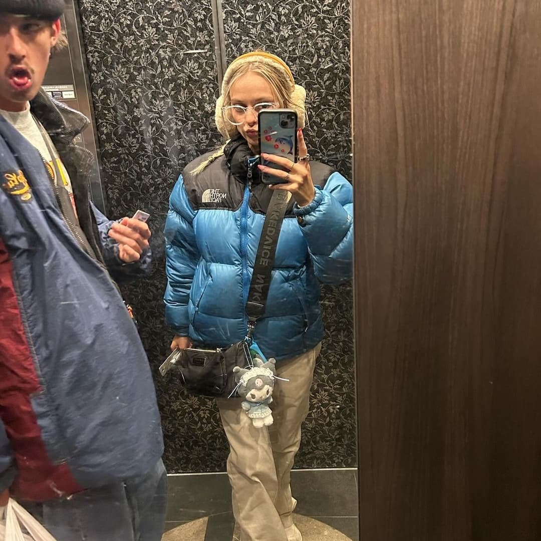Baby Blue Puffer Jacket-OSI