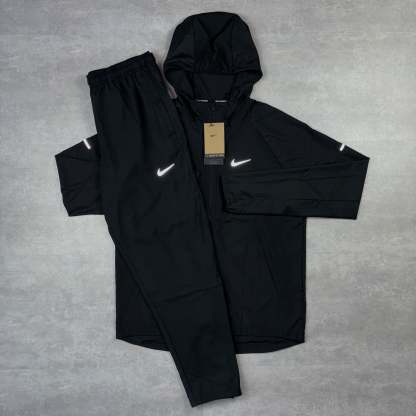 Black Miler Repel Windbreaker & Black Challenger Pants Set-OSI
