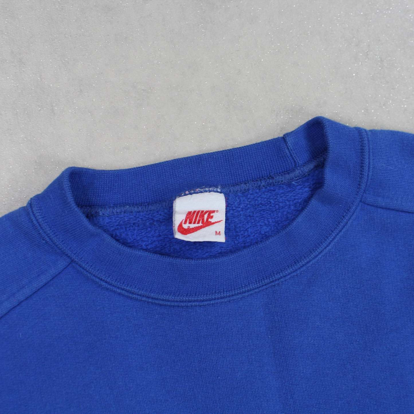 VERY RARE 1990s  Spell Out Sweatshirt Blue-OSI