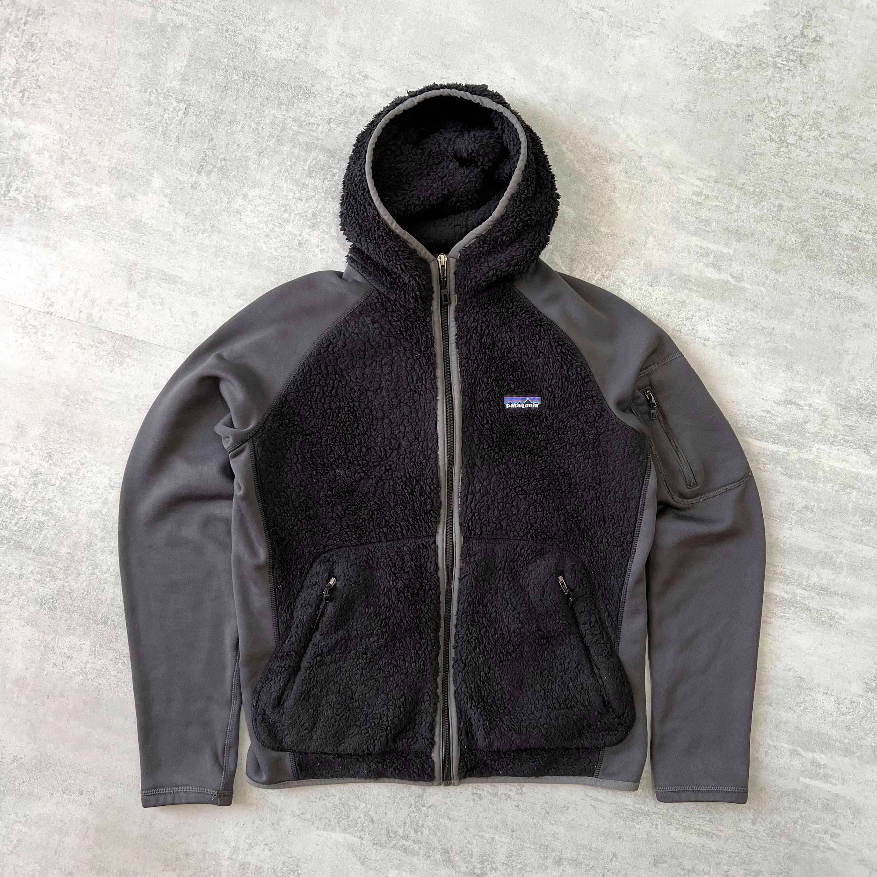2000s zip heavyweight fleece hoodie-OSI