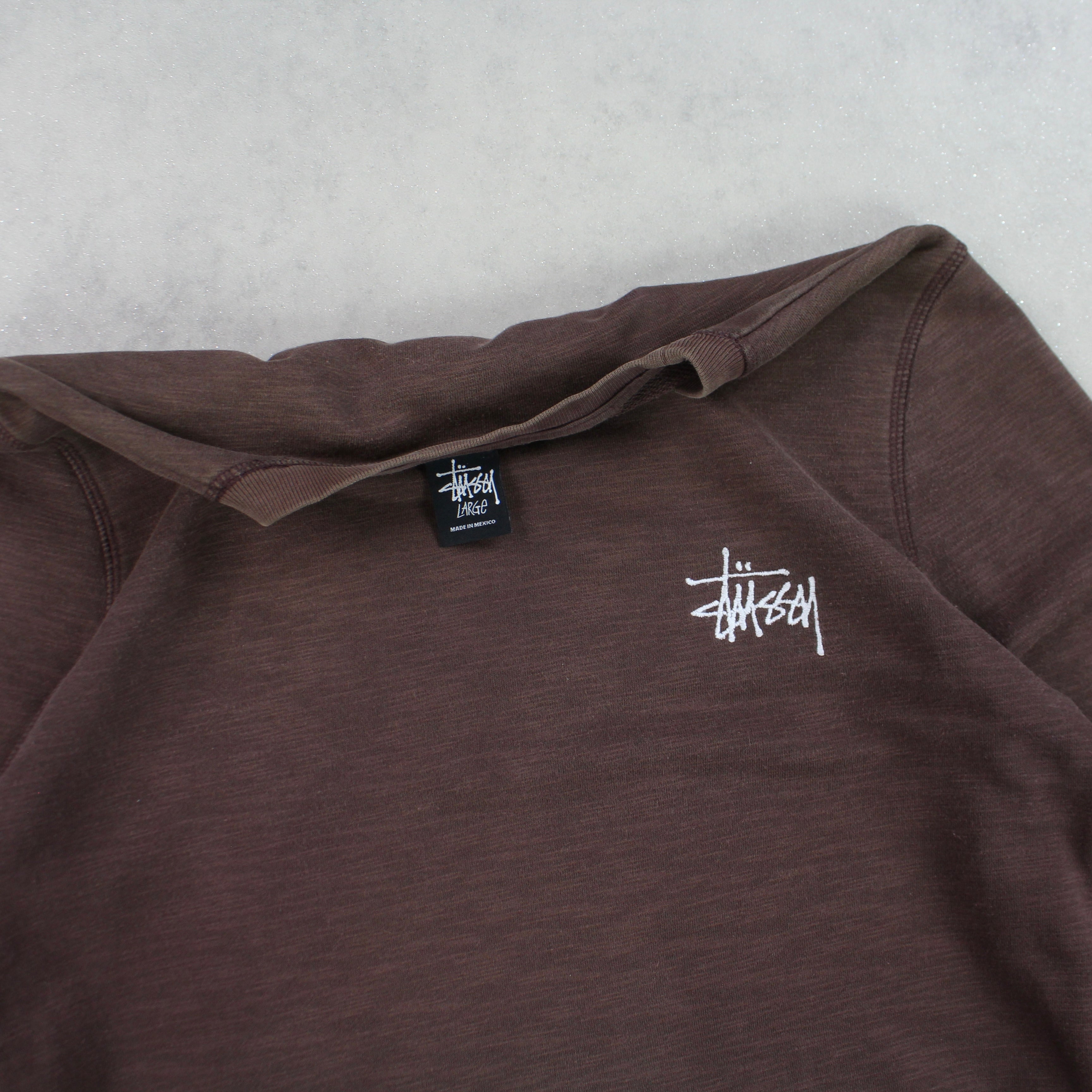 SUPER RARE 2000s Stüssy Sweatshirt Brown-OSI
