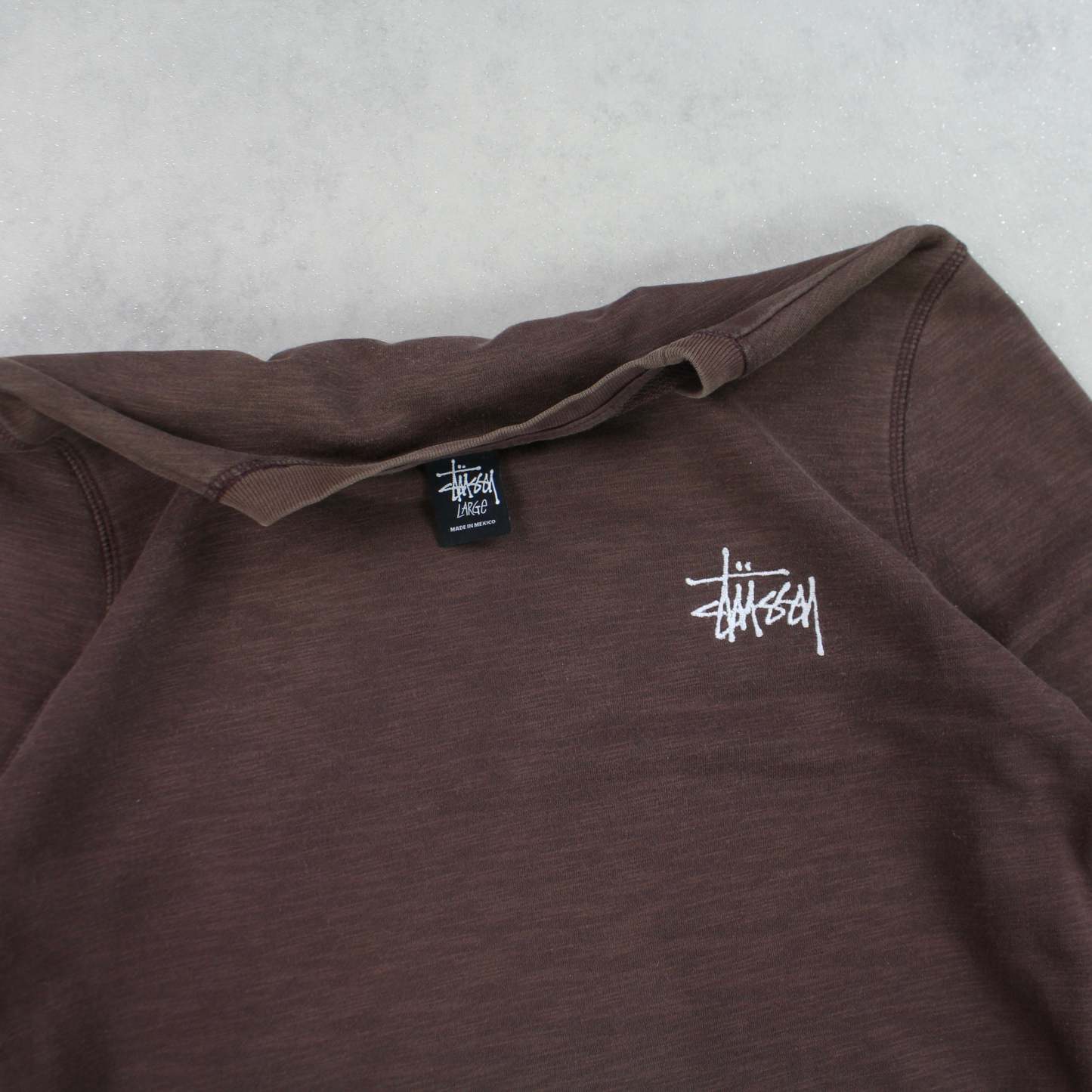 SUPER RARE 2000s Stüssy Sweatshirt Brown-OSI