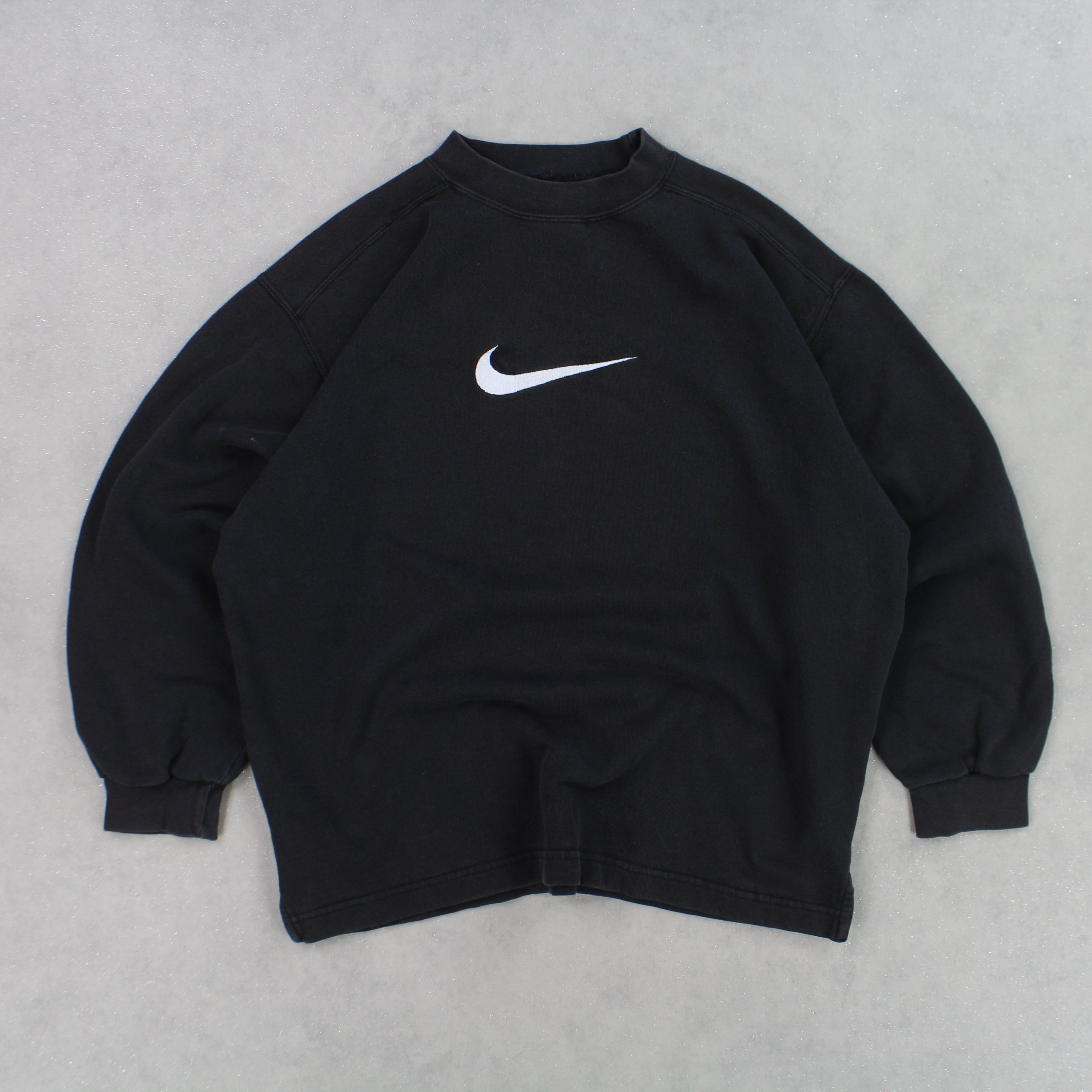 RARE 1990s  Sweatshirt Black-OSI