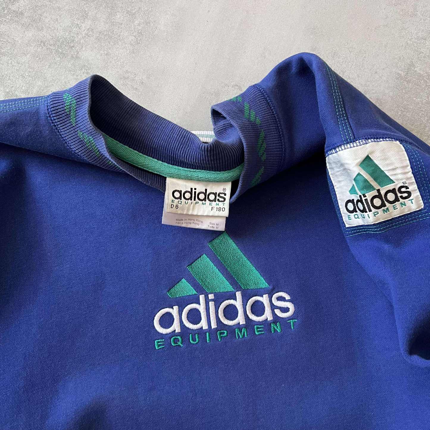Equipment 1990s heavyweight embroidered sweatshirt-OSI