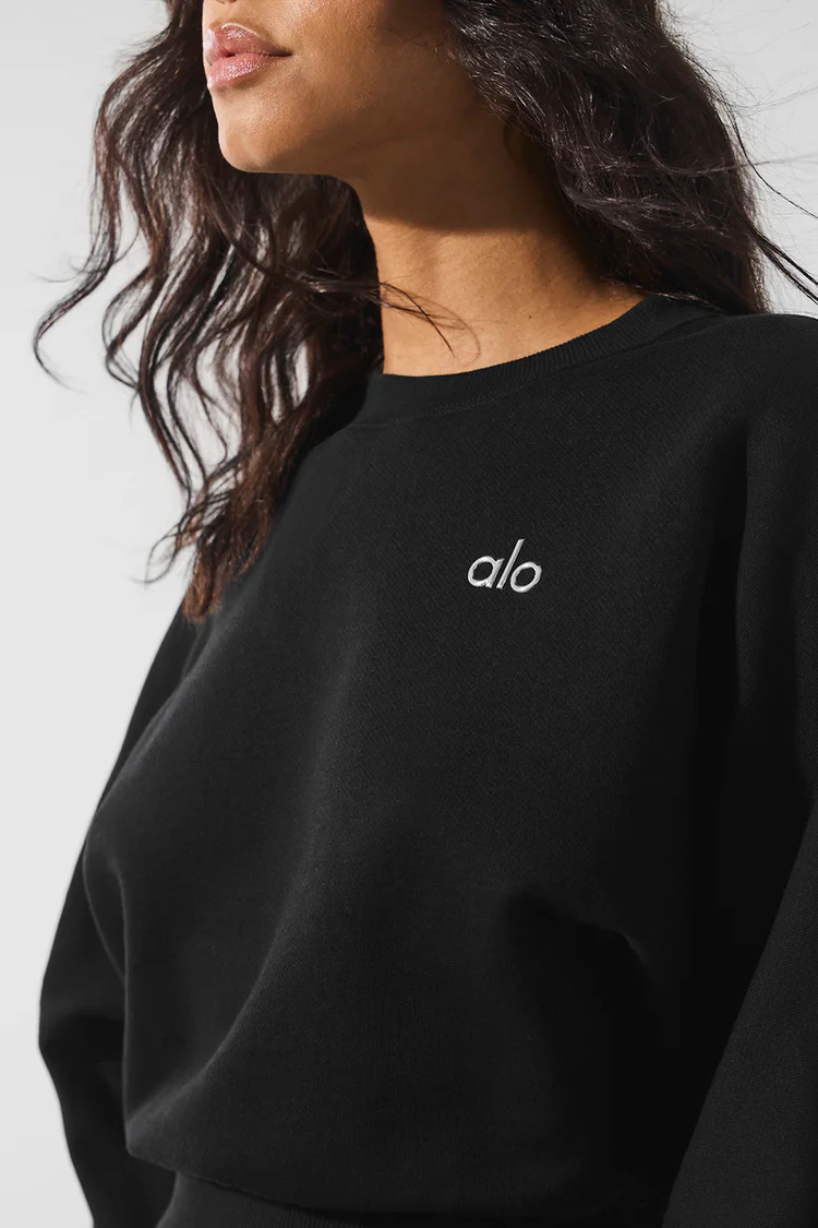 Round-neck crop sweater-OSI