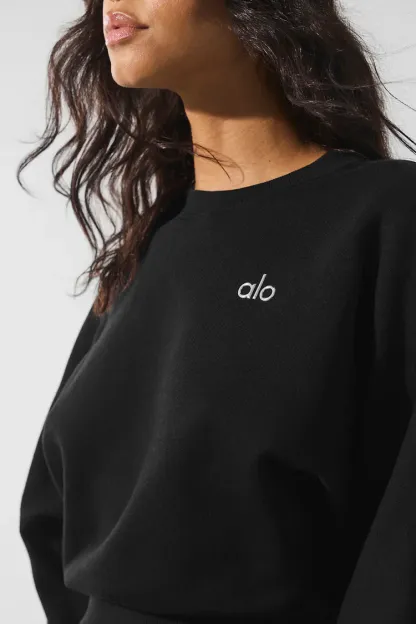 Round-neck crop sweater-OSI
