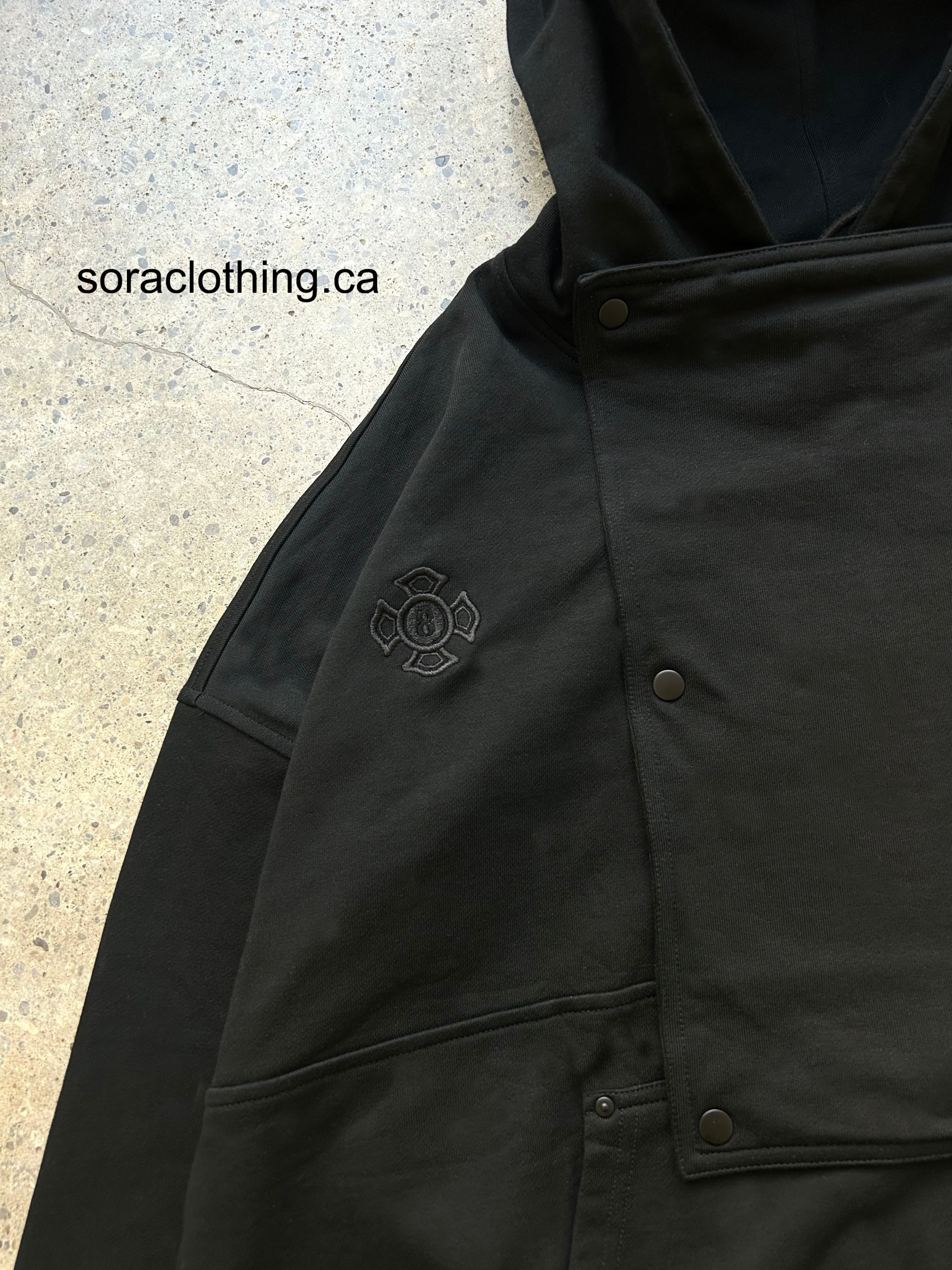 "Flame" Hoodie Black-OSI