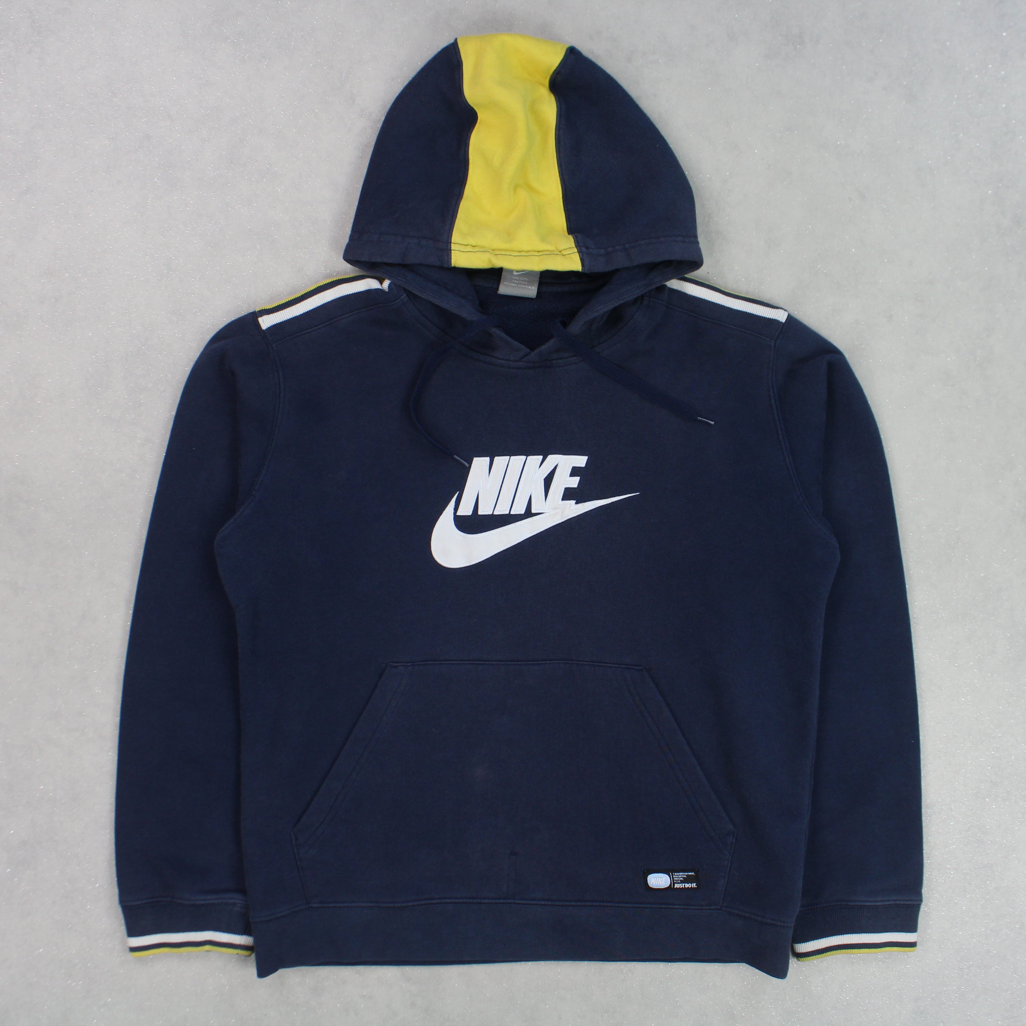 RARE 2000s   Spell Out Hoodie Navy-OSI