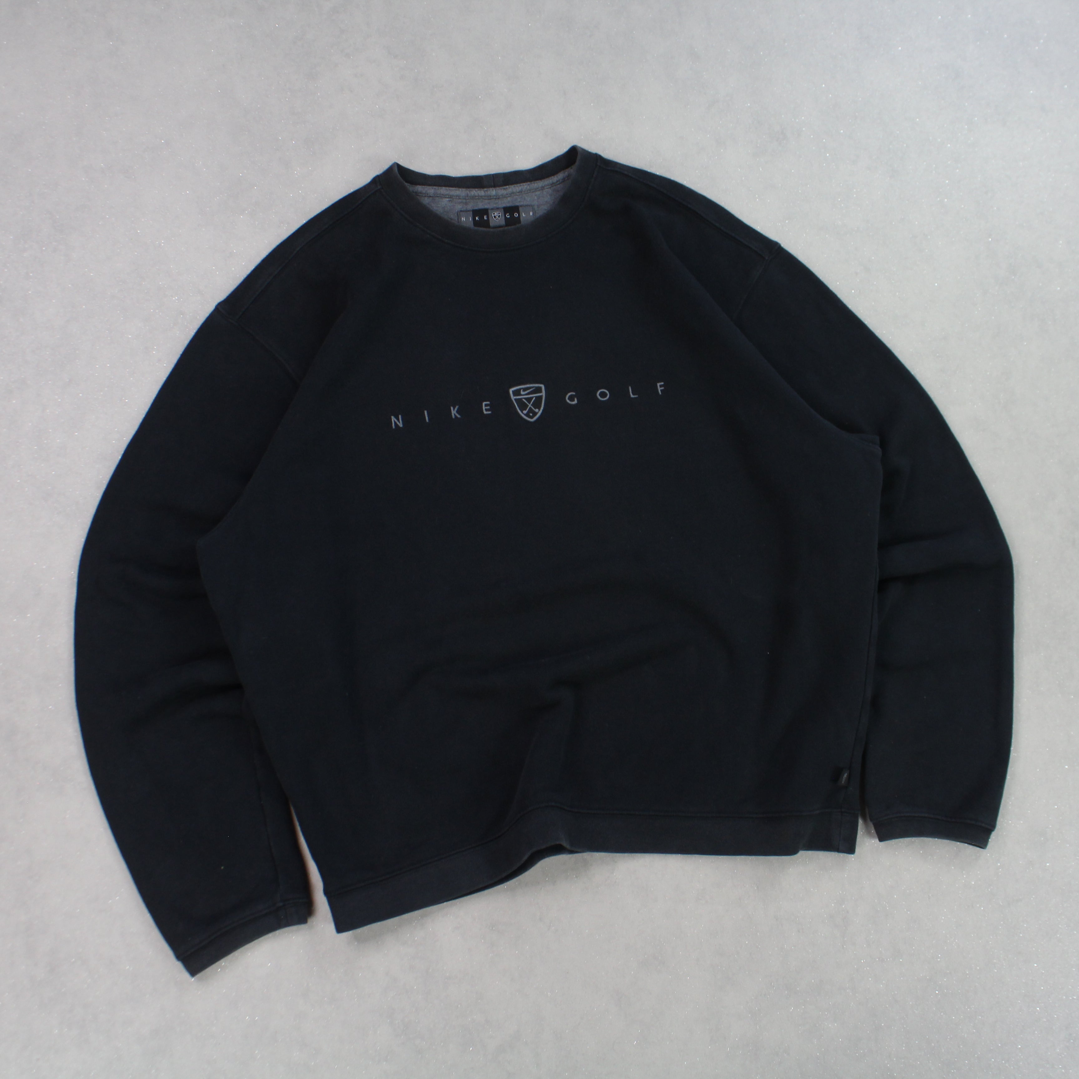 RARE 2000s  Golf Sweatshirt Black-OSI