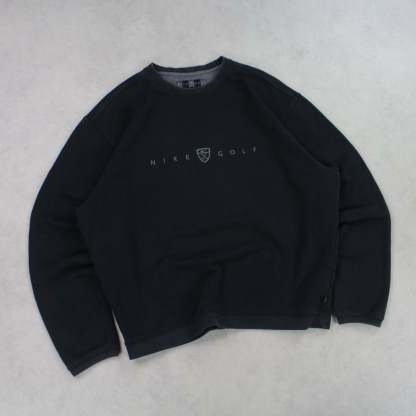 RARE 2000s  Golf Sweatshirt Black-OSI