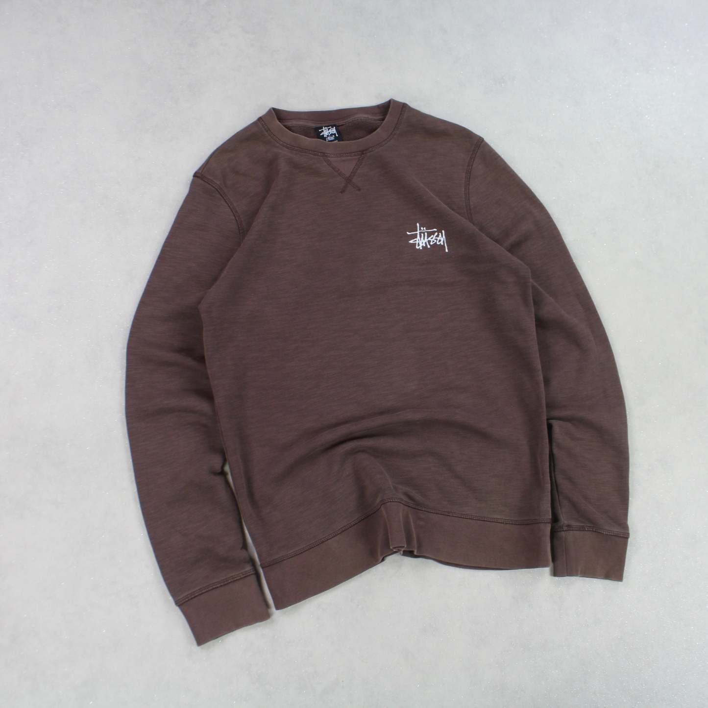 SUPER RARE 2000s Stüssy Sweatshirt Brown-OSI