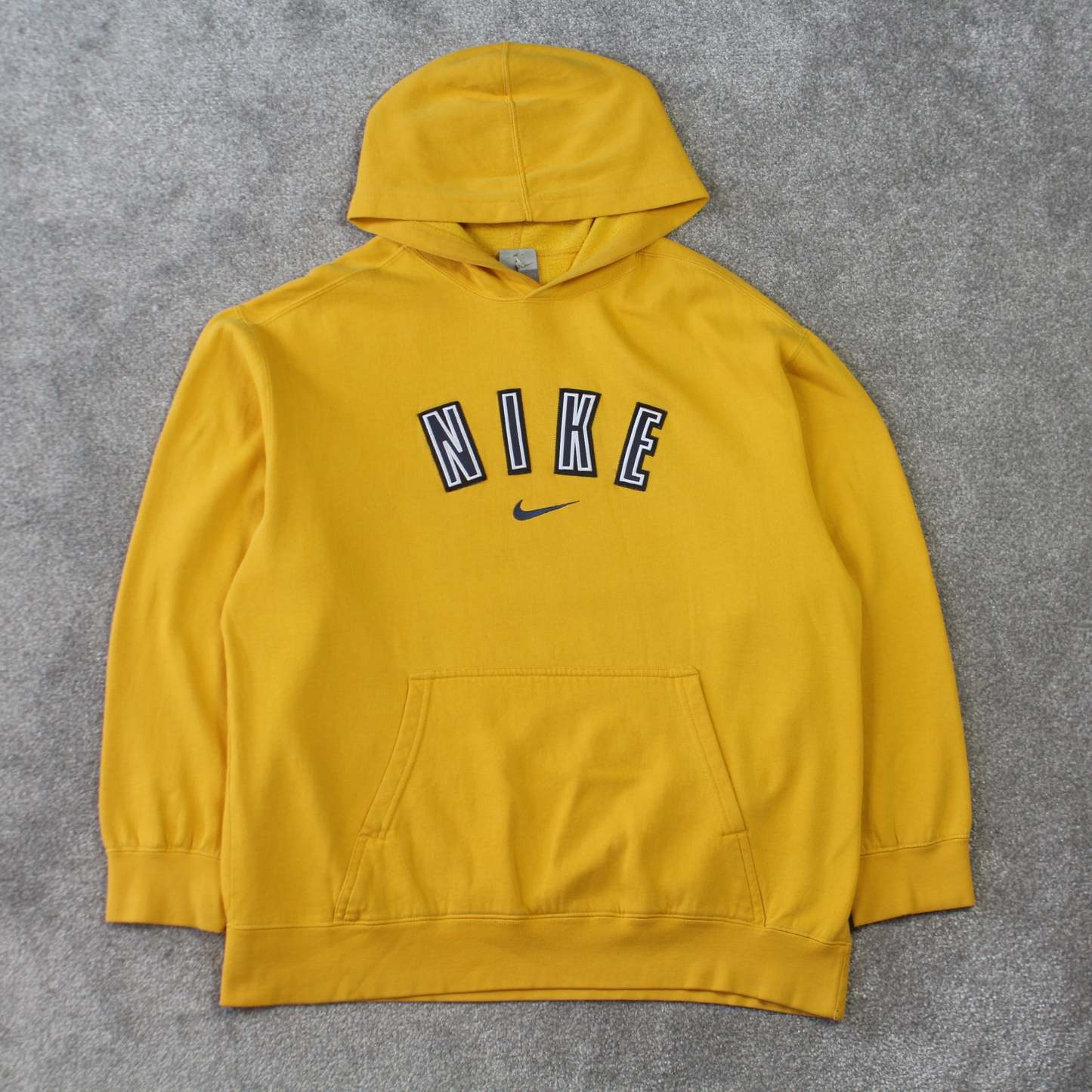 RARE 2000s   Spell Out Hoodie Yellow-OSI