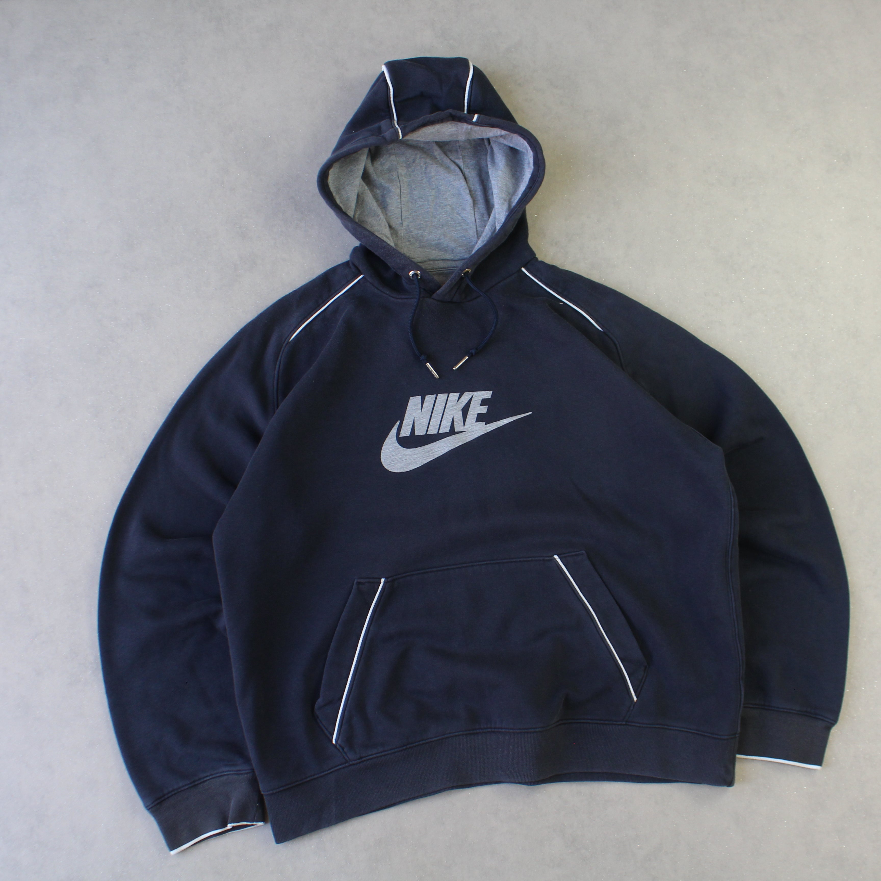 RARE 2000s  Hoodie Navy-OSI