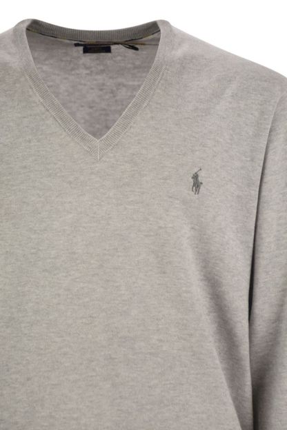 POLO  Slim-Fit Cotton V-Neck T-Shirt for Men-OSI