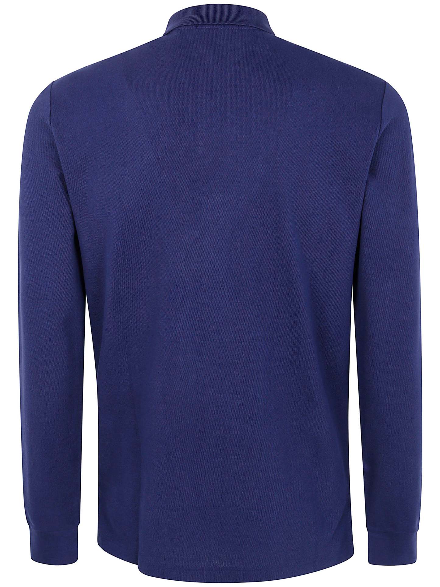 POLO  Men's Long Sleeve Knit Polo Shirt-OSI
