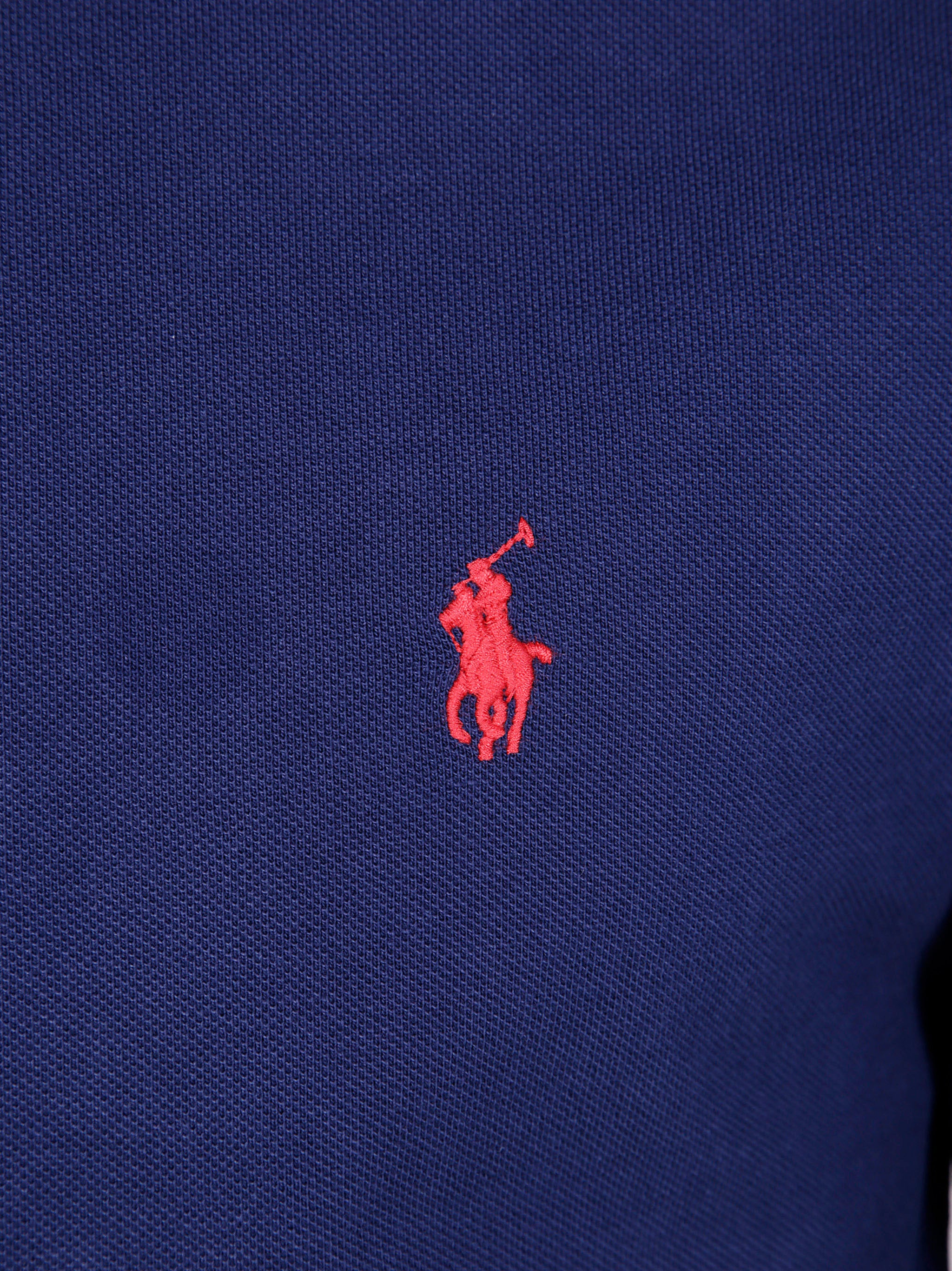 POLO  Men's Long Sleeve Knit Polo Shirt-OSI