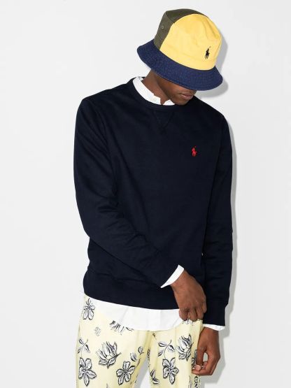 POLO  Men's Long Sleeve Knit Sweatshirt-OSI