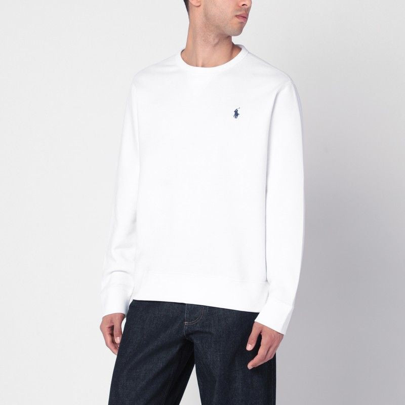 POLO  Men's Cotton Blend Crew Neck Sweatshirt with Logo-OSI