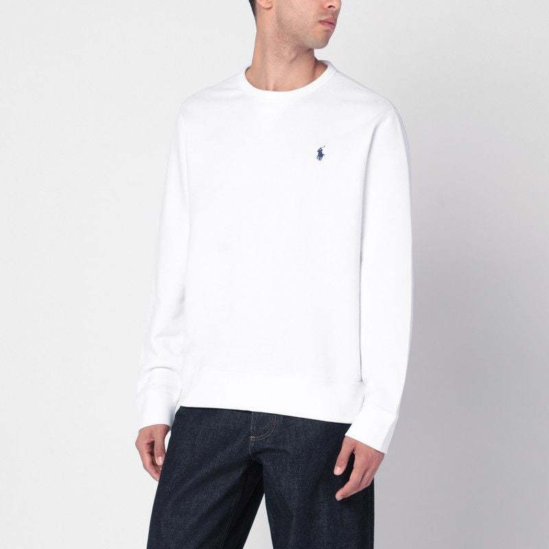 POLO  Men's Cotton Blend Crew Neck Sweatshirt with Logo-OSI