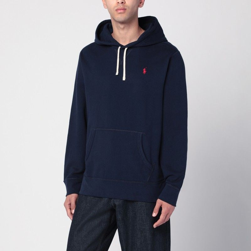 POLO  Men's Brushed Cotton Blend Hoodie with Logo-OSI