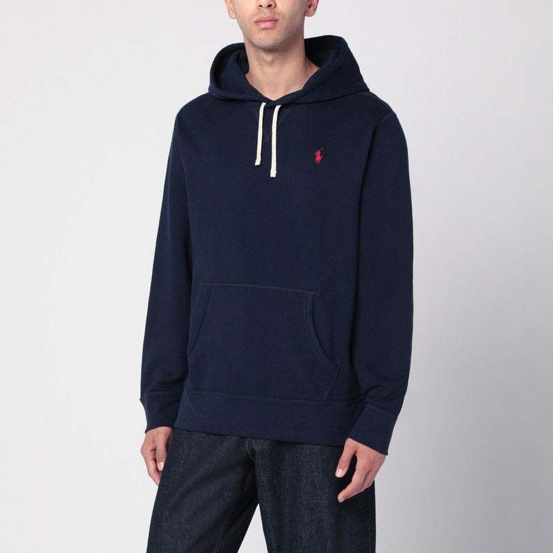 POLO  Men's Brushed Cotton Blend Hoodie with Logo-OSI