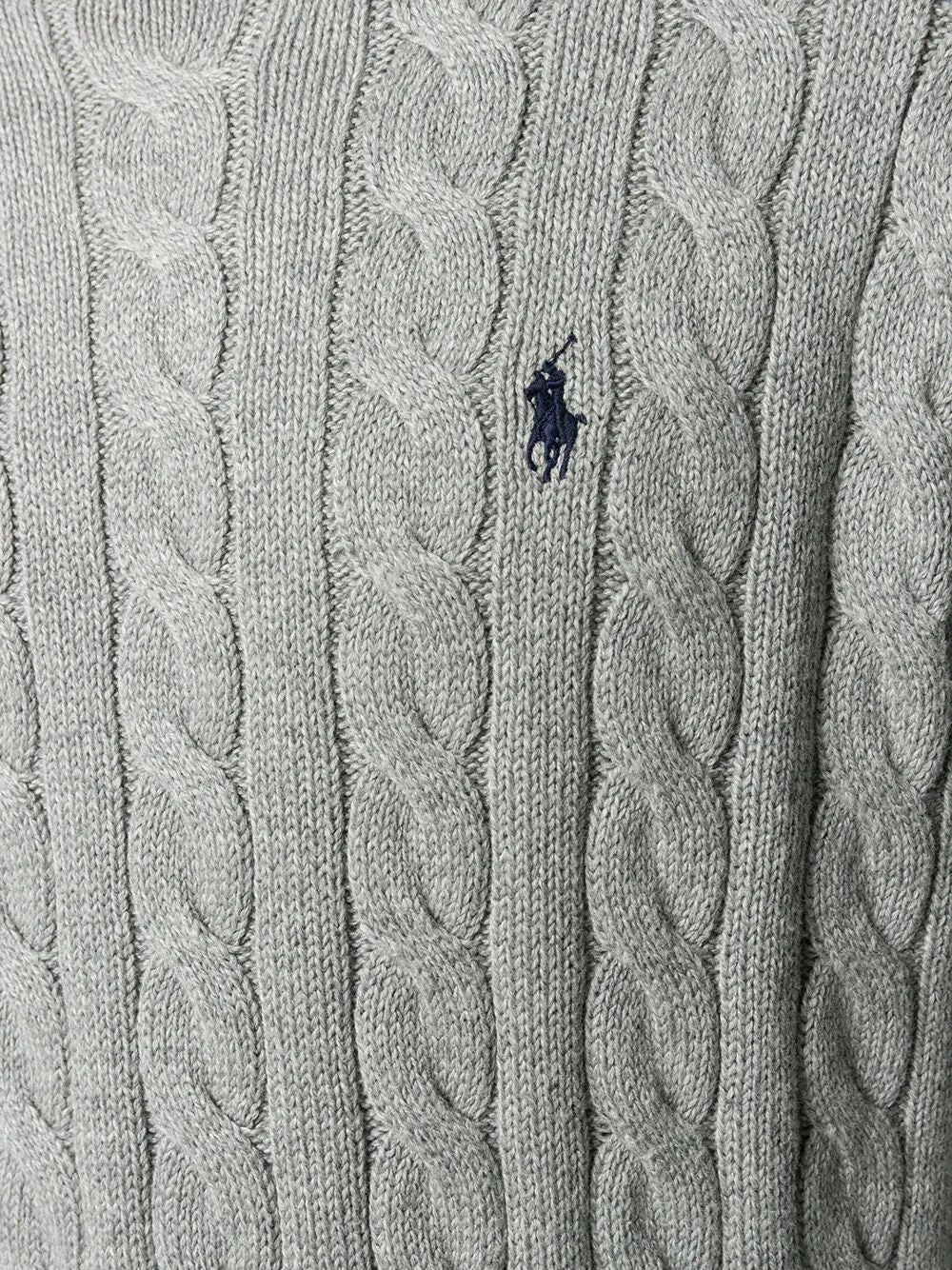 POLO  Men's Cable-Knit Cotton Jumper-OSI