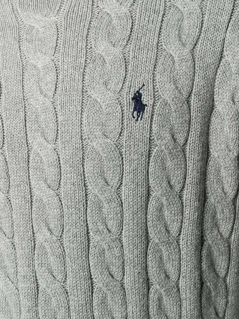 POLO  Men's Cable-Knit Cotton Jumper-OSI