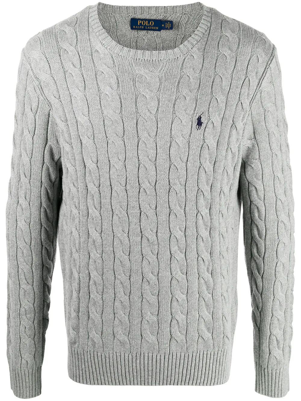 POLO  Men's Cable-Knit Cotton Jumper-OSI