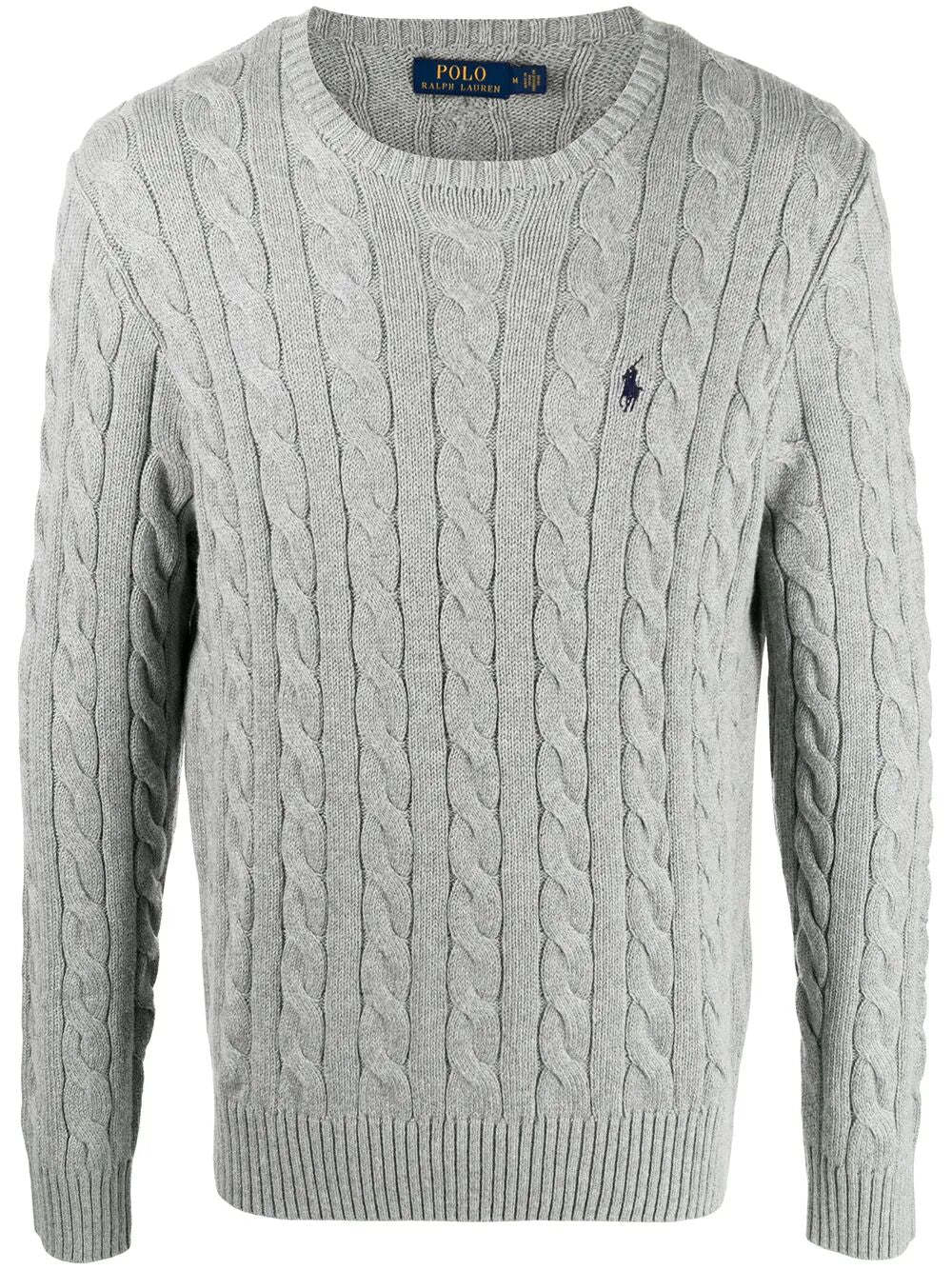 POLO  Men's Cable-Knit Cotton Jumper-OSI